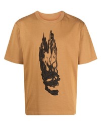T-shirt à col rond imprimé tabac Heron Preston