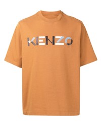 T-shirt à col rond imprimé tabac Kenzo