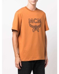 T-shirt à col rond imprimé tabac MCM