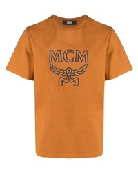 T-shirt à col rond imprimé tabac MCM