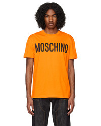 T-shirt à col rond imprimé tabac Moschino