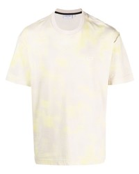 T-shirt à col rond imprimé tie-dye beige Calvin Klein