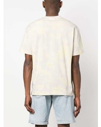 T-shirt à col rond imprimé tie-dye beige Calvin Klein