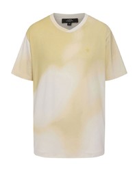 T-shirt à col rond imprimé tie-dye blanc Shanghai Tang