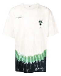 T-shirt à col rond imprimé tie-dye blanc Toga