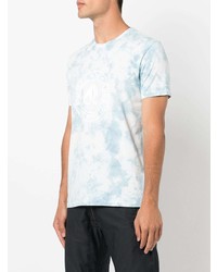 T-shirt à col rond imprimé tie-dye bleu clair Moose Knuckles