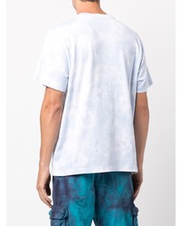 T-shirt à col rond imprimé tie-dye bleu clair Mostly Heard Rarely Seen 8-Bit