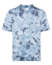T-shirt à col rond imprimé tie-dye bleu clair Reigning Champ