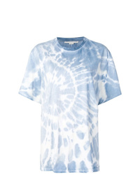 T-shirt à col rond imprimé tie-dye bleu clair Stella McCartney