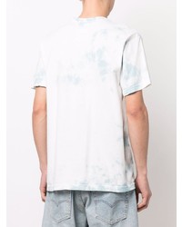 T-shirt à col rond imprimé tie-dye bleu clair RIPNDIP