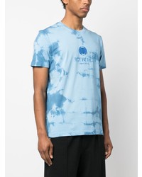 T-shirt à col rond imprimé tie-dye bleu clair Iceberg