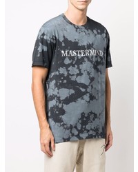 T-shirt à col rond imprimé tie-dye bleu marine Mastermind World
