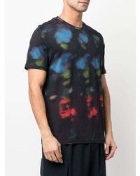 T-shirt à col rond imprimé tie-dye bleu marine Paul Smith