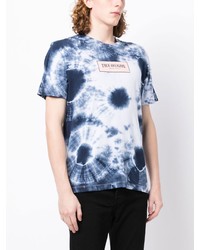 T-shirt à col rond imprimé tie-dye bleu marine True Religion