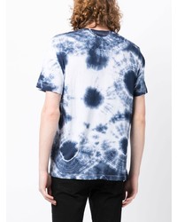 T-shirt à col rond imprimé tie-dye bleu marine True Religion