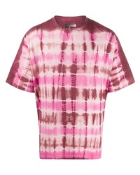 T-shirt à col rond imprimé tie-dye fuchsia Isabel Marant