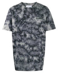 T-shirt à col rond imprimé tie-dye gris foncé Han Kjobenhavn