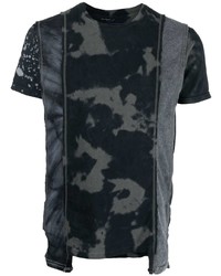 T-shirt à col rond imprimé tie-dye gris foncé Needles