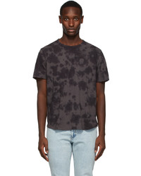 T-shirt à col rond imprimé tie-dye gris foncé rag & bone