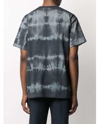 T-shirt à col rond imprimé tie-dye gris foncé John Elliott