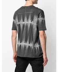 T-shirt à col rond imprimé tie-dye gris foncé Thom Krom