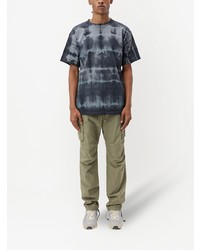 T-shirt à col rond imprimé tie-dye gris foncé John Elliott