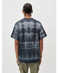 T-shirt à col rond imprimé tie-dye gris foncé John Elliott