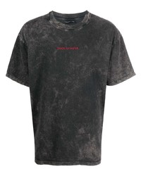 T-shirt à col rond imprimé tie-dye gris foncé Vision Of Super