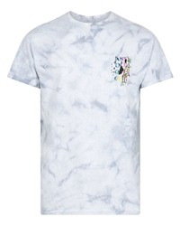 T-shirt à col rond imprimé tie-dye gris Anti Social Social Club