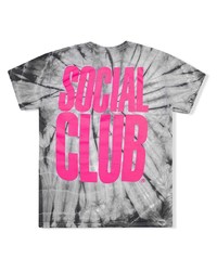 T-shirt à col rond imprimé tie-dye gris Anti Social Social Club