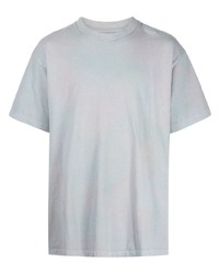 T-shirt à col rond imprimé tie-dye gris John Elliott