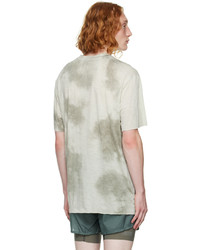 T-shirt à col rond imprimé tie-dye gris Satisfy