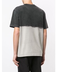 T-shirt à col rond imprimé tie-dye gris Alexander Wang