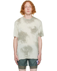 T-shirt à col rond imprimé tie-dye gris Satisfy
