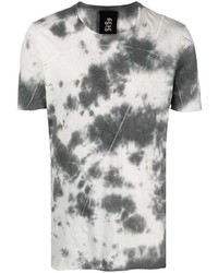 T-shirt à col rond imprimé tie-dye gris Thom Krom