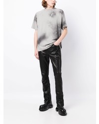 T-shirt à col rond imprimé tie-dye gris Heliot Emil