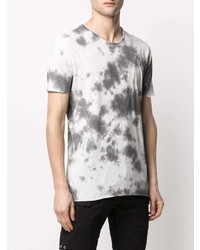 T-shirt à col rond imprimé tie-dye gris Thom Krom