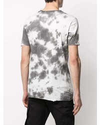 T-shirt à col rond imprimé tie-dye gris Thom Krom