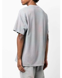 T-shirt à col rond imprimé tie-dye gris John Elliott