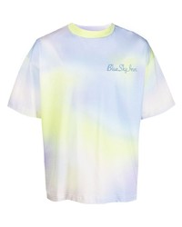 T-shirt à col rond imprimé tie-dye multicolore BLUE SKY INN