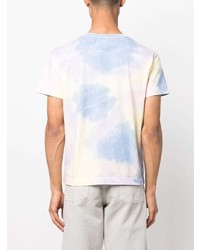 T-shirt à col rond imprimé tie-dye multicolore A.P.C.