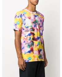 T-shirt à col rond imprimé tie-dye multicolore Comme Des Garcons SHIRT