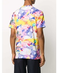 T-shirt à col rond imprimé tie-dye multicolore Comme Des Garcons SHIRT