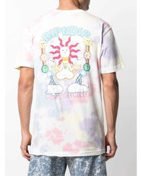 T-shirt à col rond imprimé tie-dye multicolore RIPNDIP