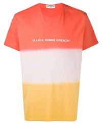 T-shirt à col rond imprimé tie-dye multicolore Givenchy