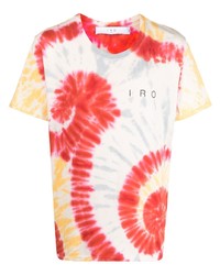 T-shirt à col rond imprimé tie-dye multicolore IRO