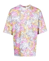 T-shirt à col rond imprimé tie-dye multicolore Isabel Marant