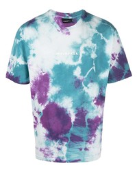 T-shirt à col rond imprimé tie-dye multicolore Mauna Kea