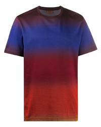 T-shirt à col rond imprimé tie-dye multicolore Missoni