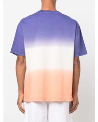 T-shirt à col rond imprimé tie-dye multicolore A.P.C.